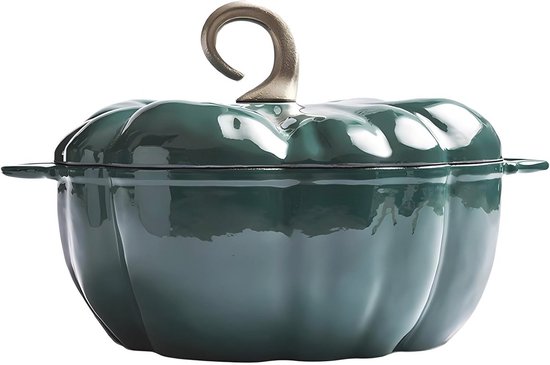 Le Creuset Geëmailleerde gietijzeren pompoenbraadpan, 4 liter, artisjok