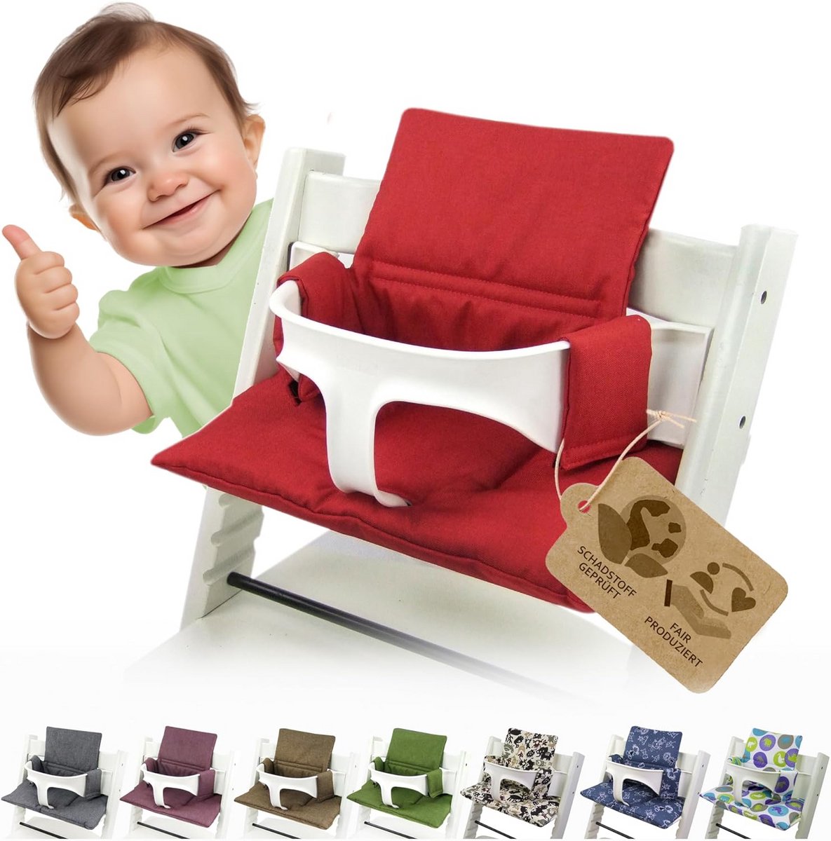 Zitkussenhoes en Kussenset voor Kinderstoel Model 2