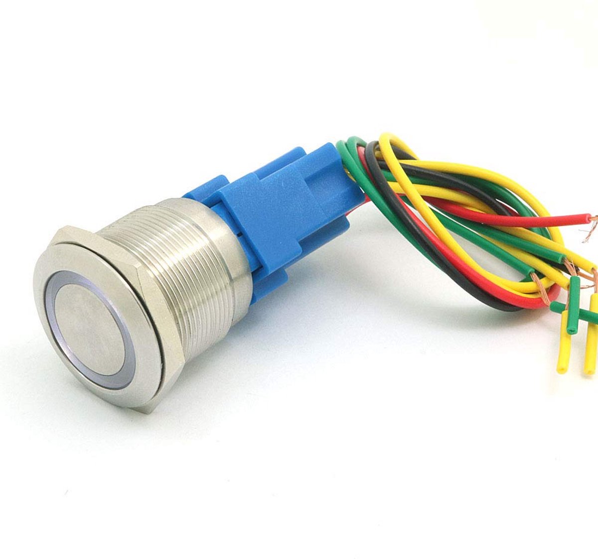 Momentary switch 25 mm LED waterdicht drukknop