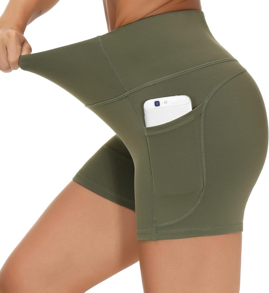 Hoge Taille Yoga Shorts met Buikcontrole voor Dames - Ideaal voor Fitness en Hardlopen
