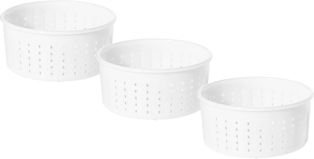 Set van 3 Kaasvormen voor Diverse Kazen - Perfect voor Caciotta, Camembert, en Brie