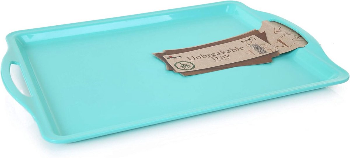 Duurzaam Dienblad - Onbreekbaar Ontbijt-en Cafetariagebruik, Handgrepen, 6-pack Groente