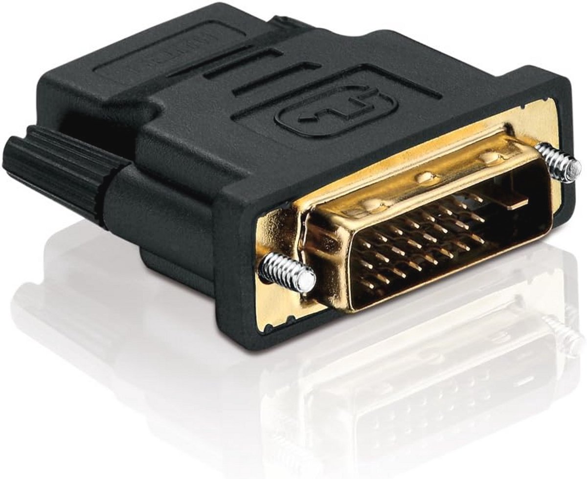 HDMI naar DVI Adapter - Zwart - Hoogwaardige Verbinding voor Beeldschermen