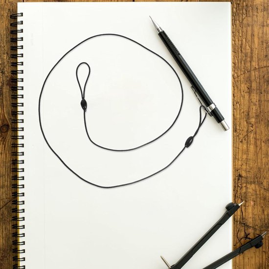 Allecta - Set van 10 draagriemen met veertouw voor stylus pen - Doodle string pin - Mobiele telefoon accessoire — afbeelding 4