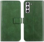 imoshion Hoesje - Geschikt voor Samsung Galaxy S21 FE - Luxe Bookcase - Groen