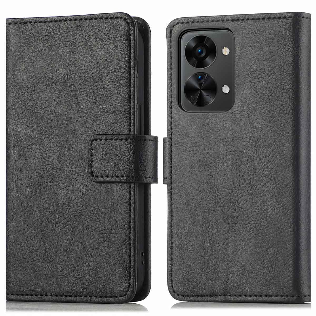 imoshion Hoesje - Geschikt voor OnePlus Nord 2T - Luxe Bookcase - Zwart
