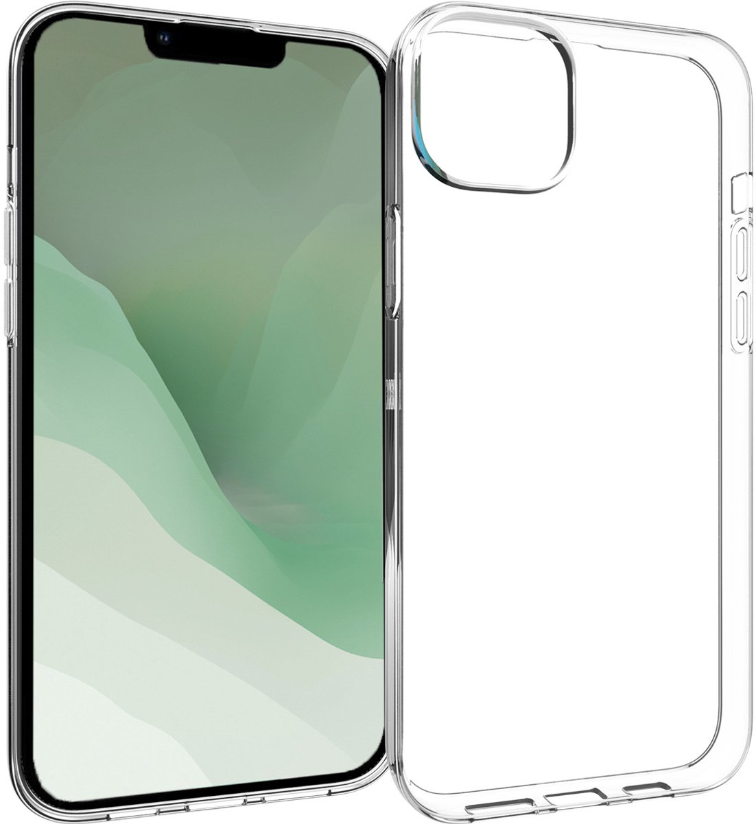 Accezz Hoesje - Geschikt voor Apple iPhone 14 Plus - Clear Backcover - Transparant