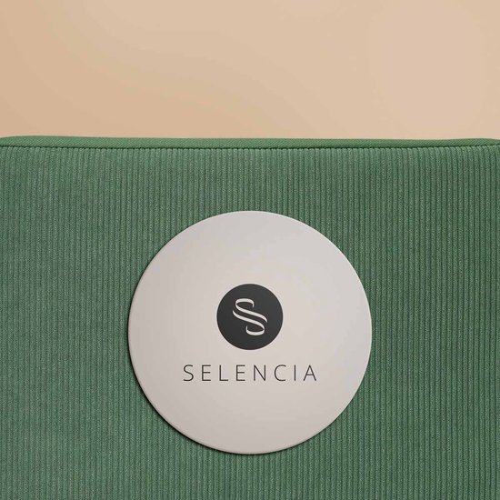 Selencia Laptop Sleeve - Housse pour ordinateur portable adaptée à 16,2 pouces / 16 pouces / 15 pouces / 15,3 pouces / 15,6 pouces - Selencia Corderoy Sleeve - vert