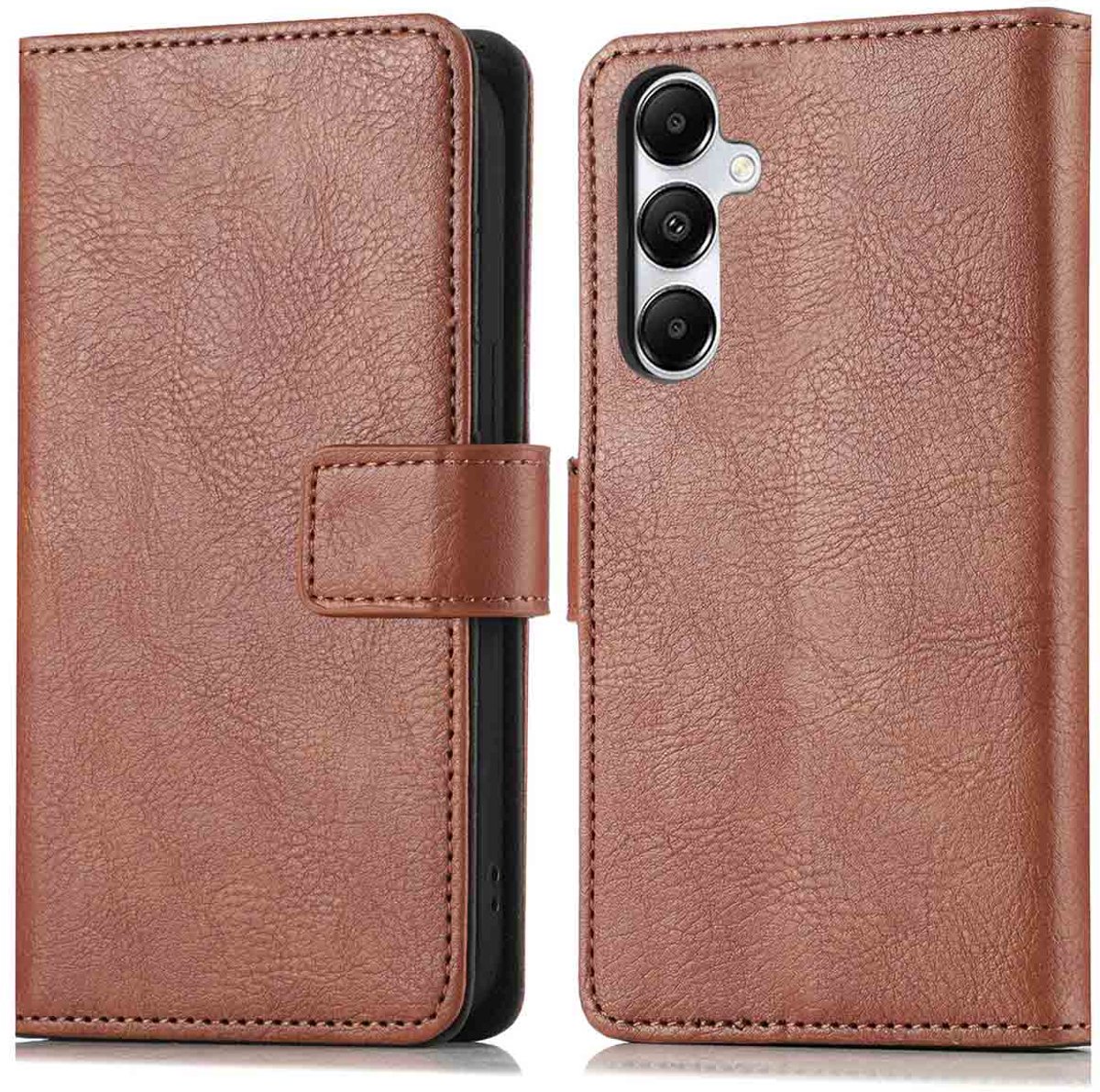 imoshion Hoesje - Geschikt voor Samsung Galaxy S24 / S25 - Luxe Bookcase - Bruin