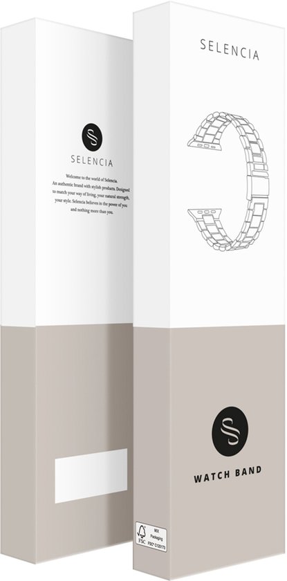 Slim Steel schakel bandje - Geschikt voor Apple Watch 1, 2, 3, 4, 5, 6, 7, 8, 9, 10, 11 (42 mm), SE - 38/40/41 mm - Zilver