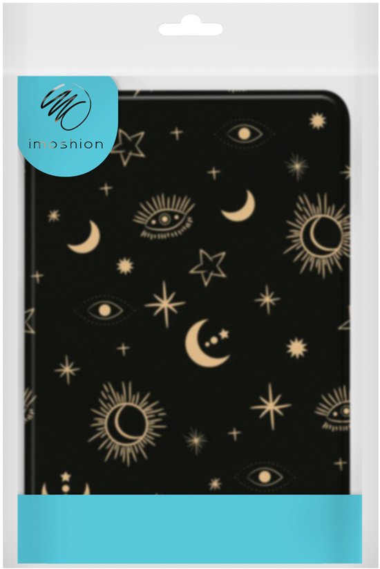 Hoesje geschikt voor Kobo Clara 2E E-reader - iMoshion Design Slim Soft Case Bookcase - Ook geschikt voor Tolino Shine 4 - Stars Sky van iMoshion — afbeelding 2