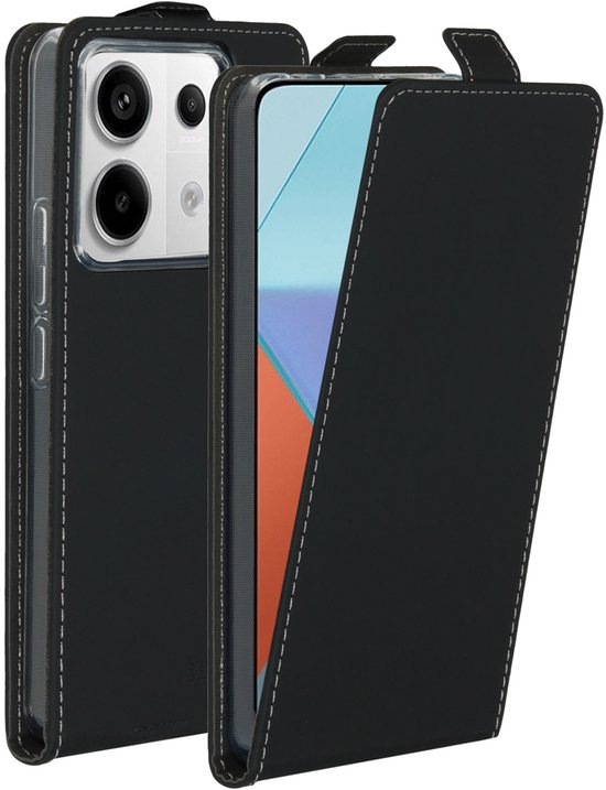 Accezz Étui adapté pour Xiaomi Poco X6 / Redmi Note 13 Pro (5G) avec porte-cartes - Accezz Flipcase - Zwart
