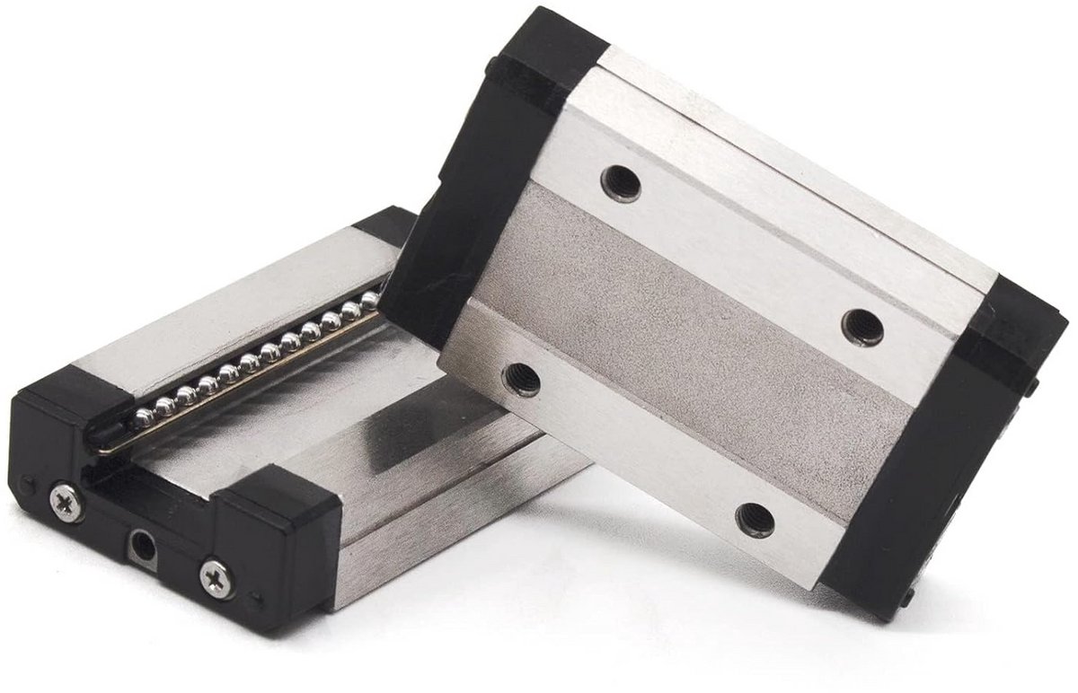 Mini Lineaire Gleidingsblok en Geleidingsrail Set - Staal, 2 Stuks