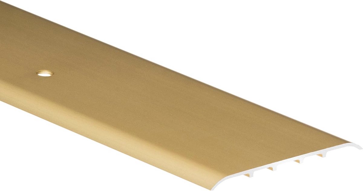 Aluminium Beschermstrip 1 Meter - 80 mm Breed - Deurdrempel Overgangsprofiel - Goudkleurig