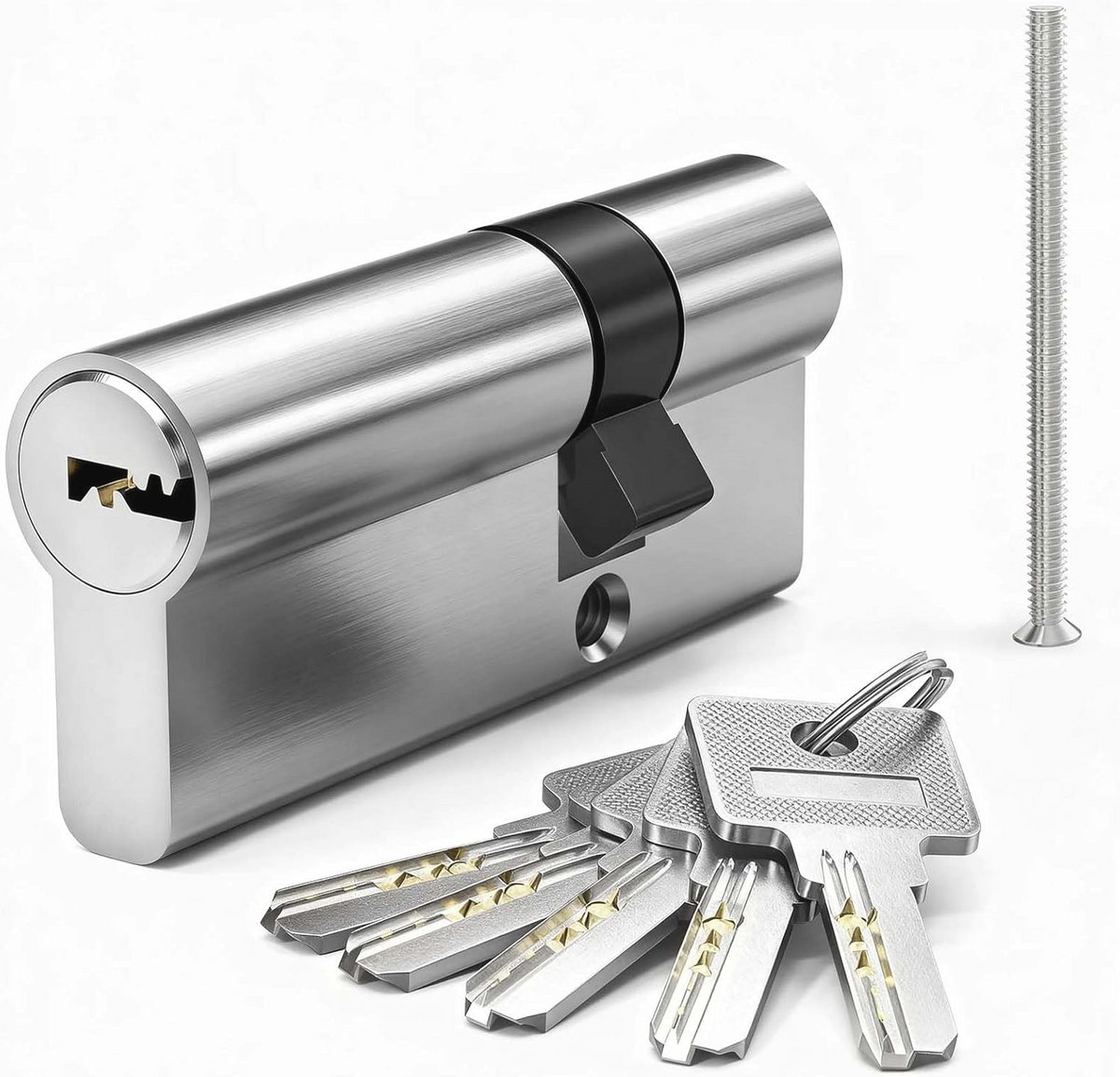 Profielcilinder 25/45 mm - Veilig en Betrouwbaar Euro Cilinderslot met 5 Sleutels
