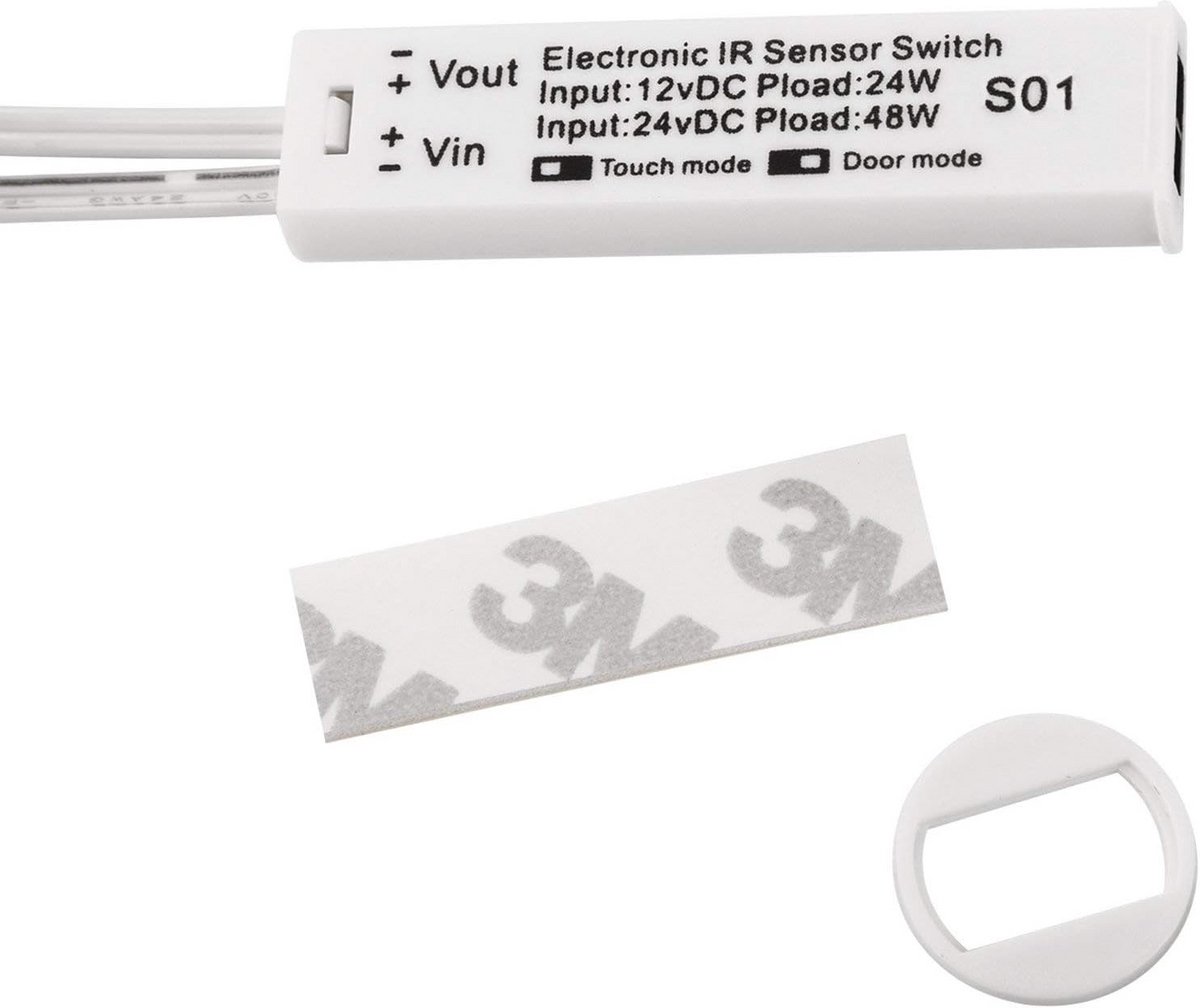 Minisensor Bewegingsmelder voor Inbouw - 2 Stuks