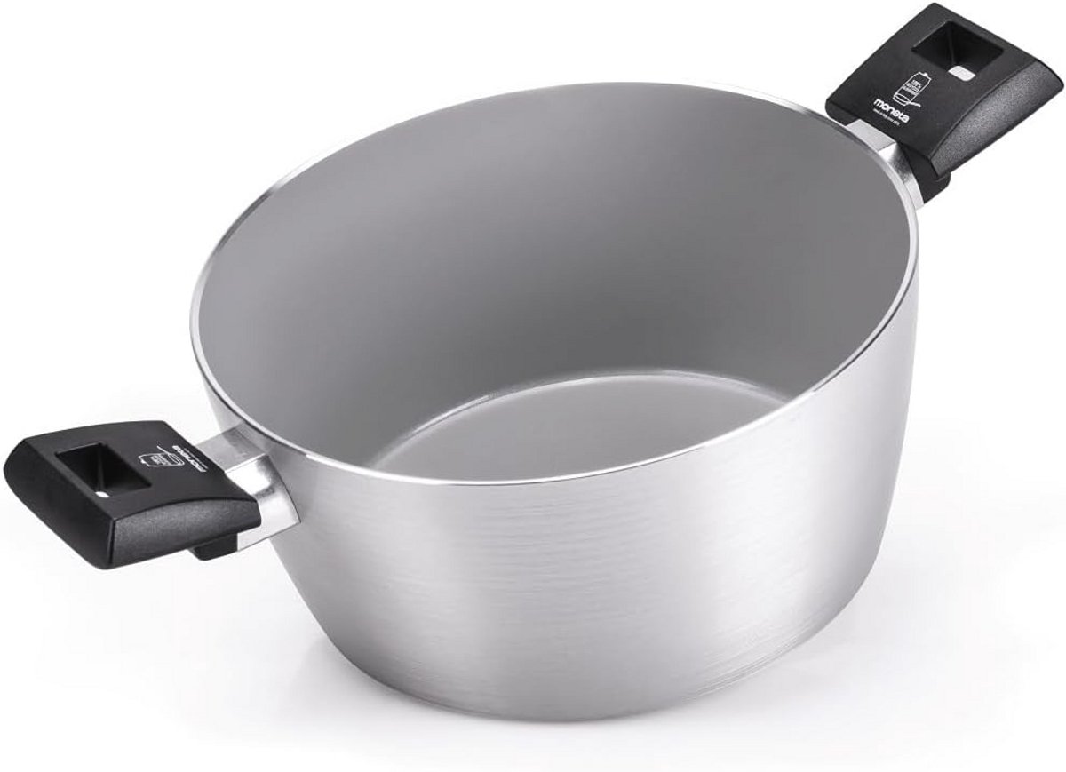 Kookpan 24 cm met natuurlijke coating en inductie geschikt