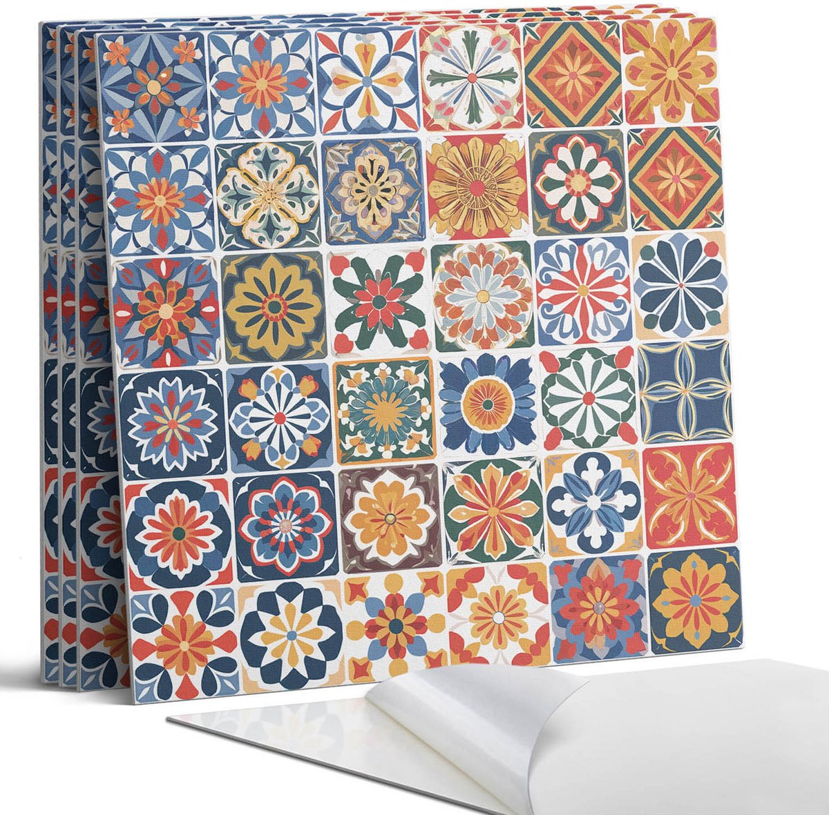 Coloray Wandpanelen Zelfklevend - Mozaïek tegelpatronen Zelfklevende Wandpanelen - 50 cm x