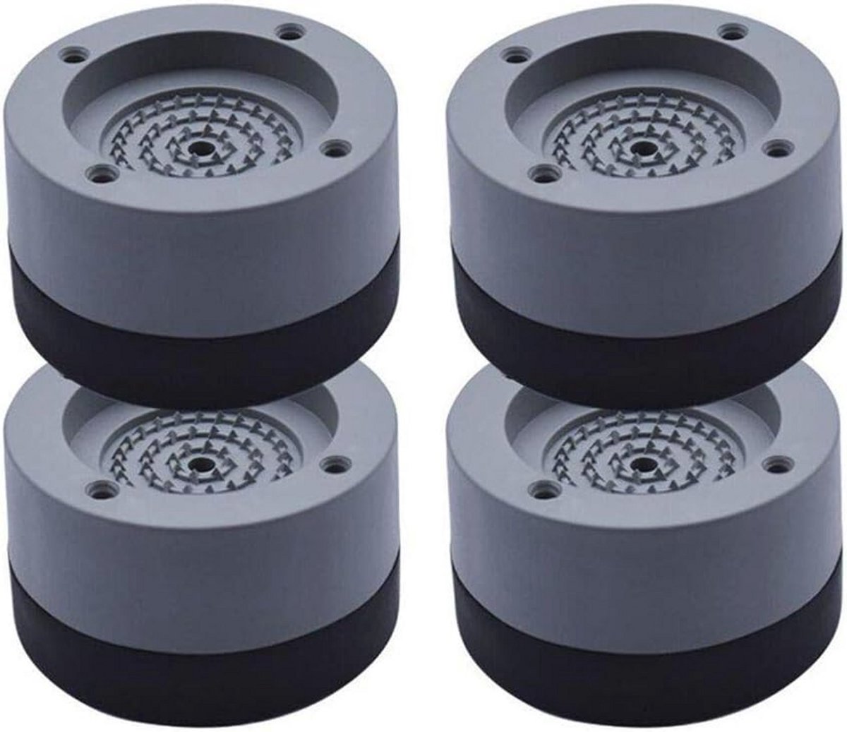 Universele Antitrillingsdempers - Set van 4 - 4 cm Hoog - Geschikt voor Wasmachine en Droger