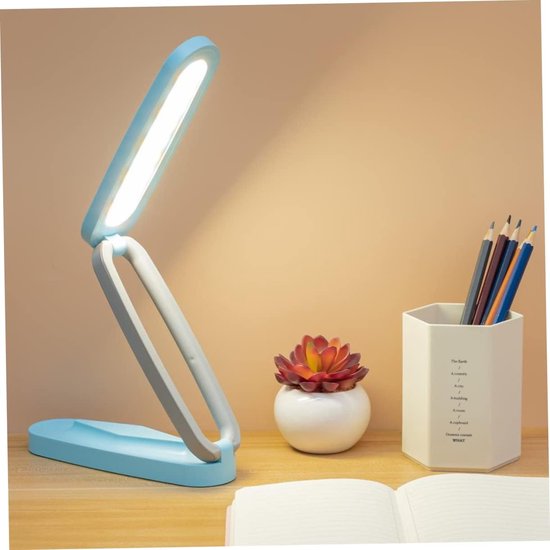 LED-nachtlampje voor kamers - Opvouwbaar ontwerp - Oplaadbaar - 3 helderheidsniveaus - Geschikt voor jongens en meisjes - Bescherming tegen blauw licht en flikkervrij - Ideaal voor bureaus of nachtkastjes - Touchbediening — afbeelding 3