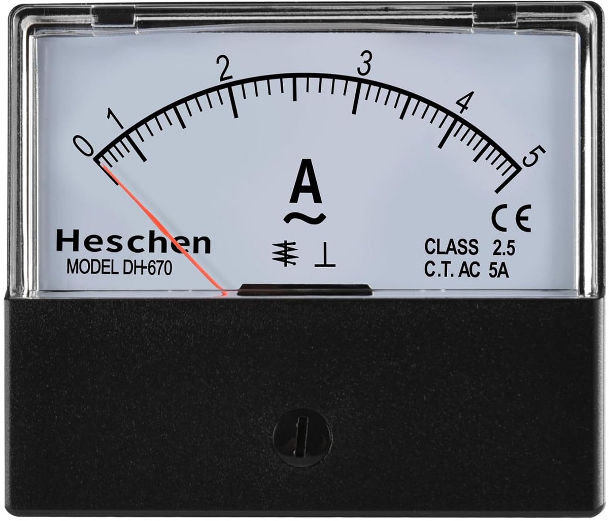 Rechthoekige paneel gemonteerde ampèremeter AC 0-5 A met CE certificering