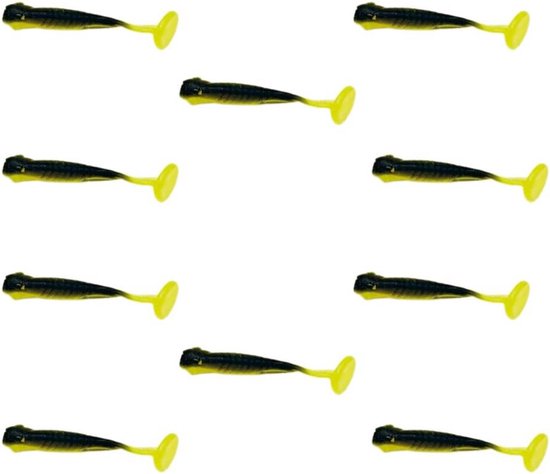 10 Stuks Mini Softbaits Rubberen Vissen Hengelaas voor Forel, Baars en Roofvis — afbeelding 3