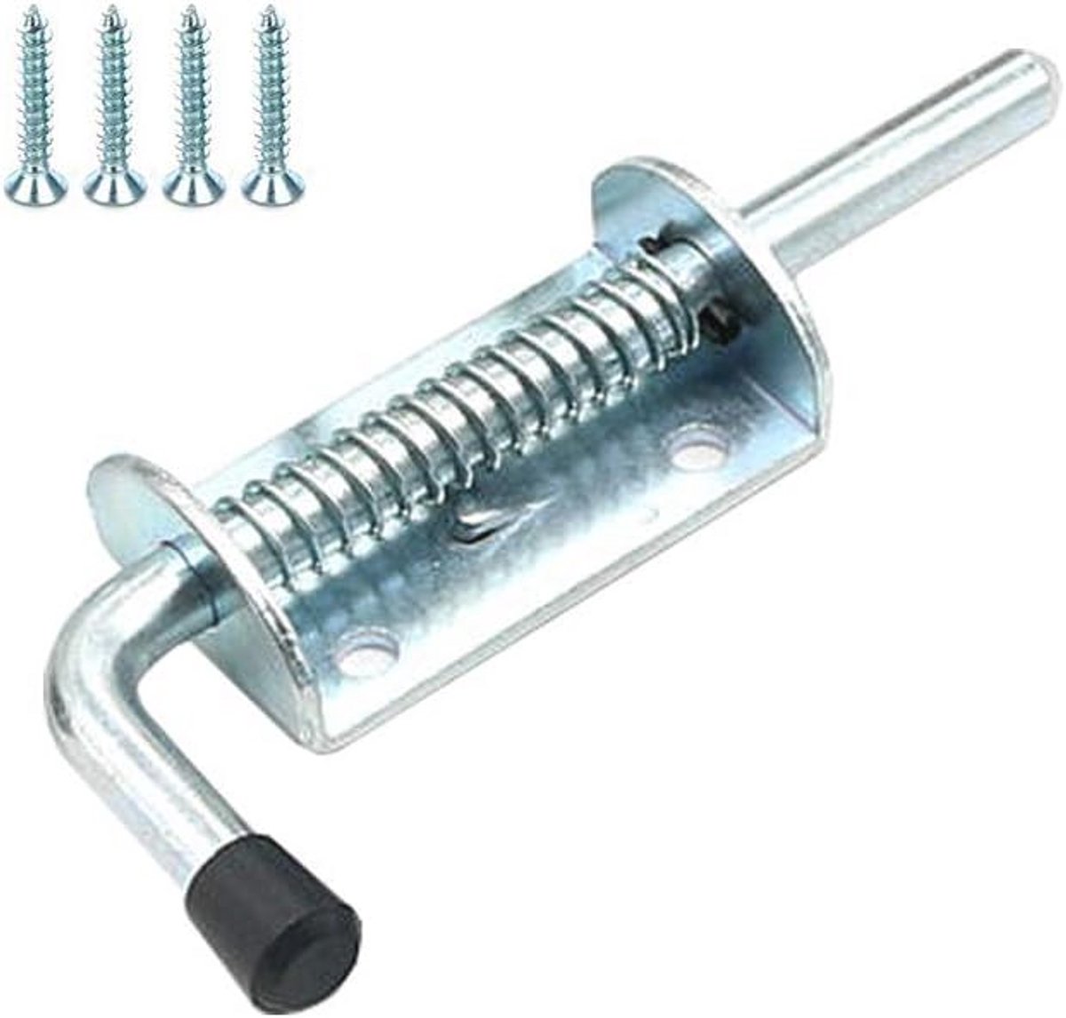 Veerbelaste Grendel 153 mm Metalen Vatbout voor Tuinpoort, Schuurdeur en Garage