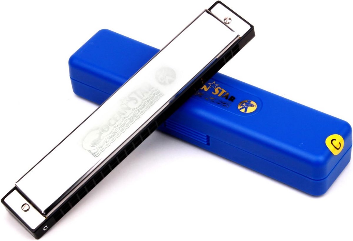 Tremolo Harmonica in C met 48 Tonen - Ideaal voor Beginners en Aziatische Muziek