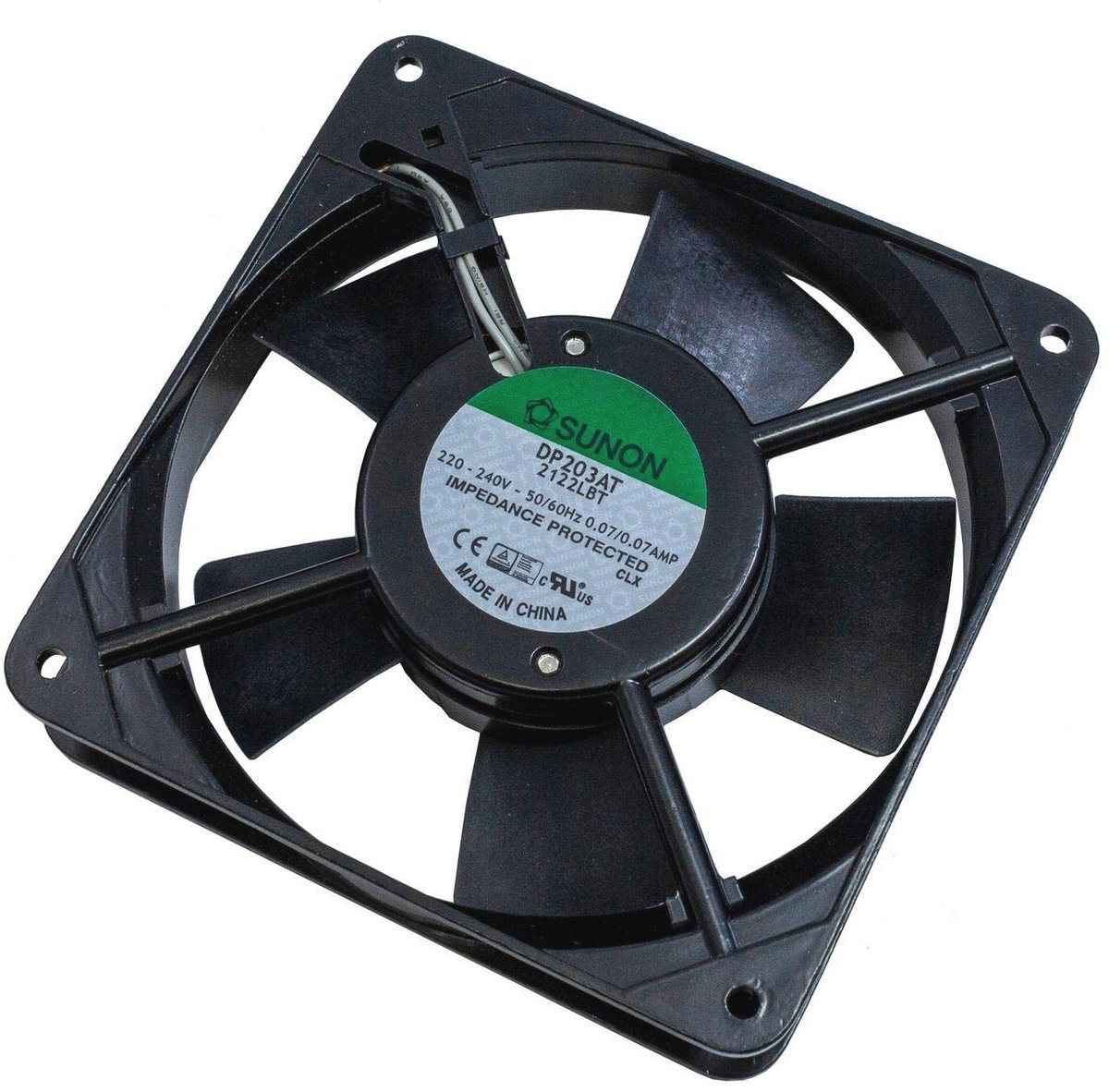Ventilator 120 x 120 x 25 mm, 14 W met hoge luchtstroom van 79,8 m³/uur