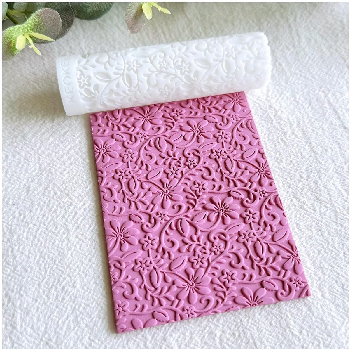 Polymeer Klei Textuur Roller - Perfect voor Oorbellen en Textuurvellen