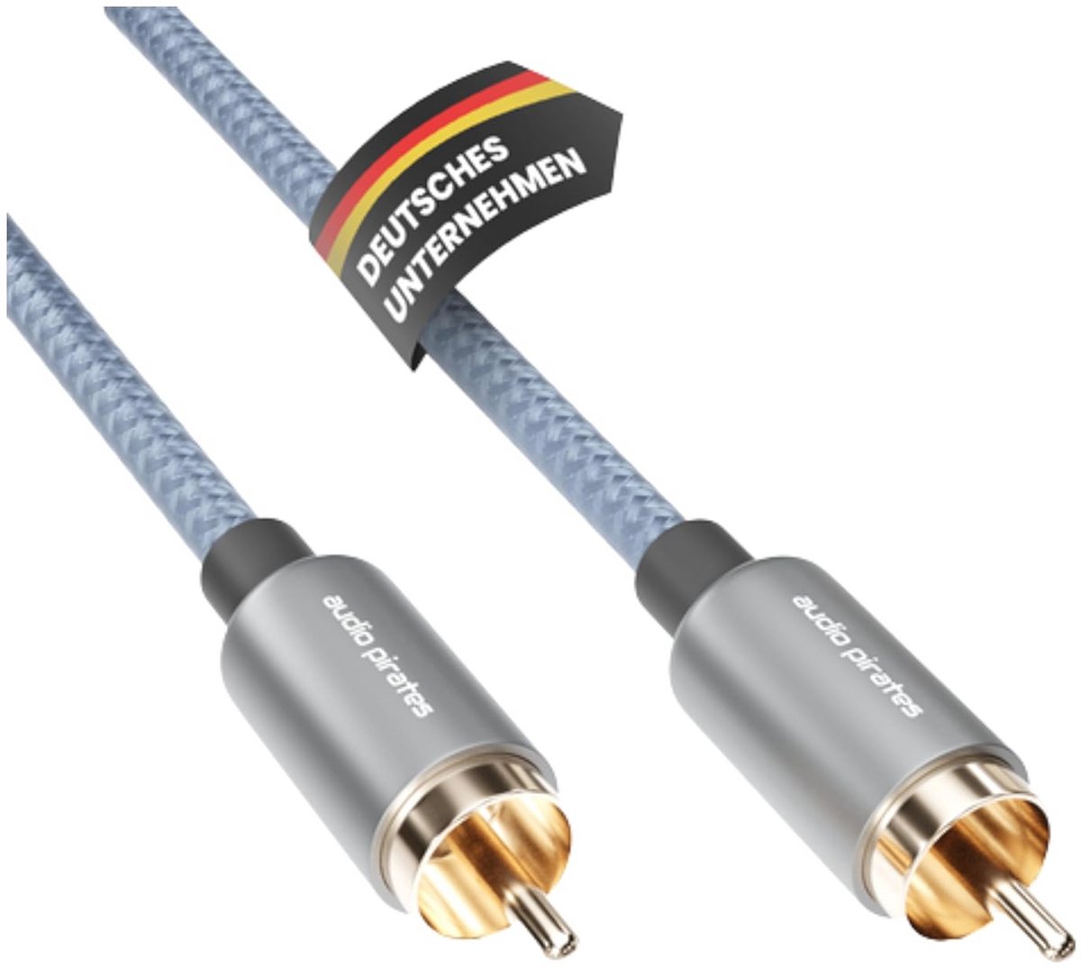 Hoogwaardige Subwoofer RCA-kabel - 10 m Coaxiale Audiokabel met 24K Vergulde Stekker en Dubbele Afscherming