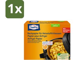 Toppits – Airfryer Papier – 20 cm – 20 Zakjes - 1 stuk