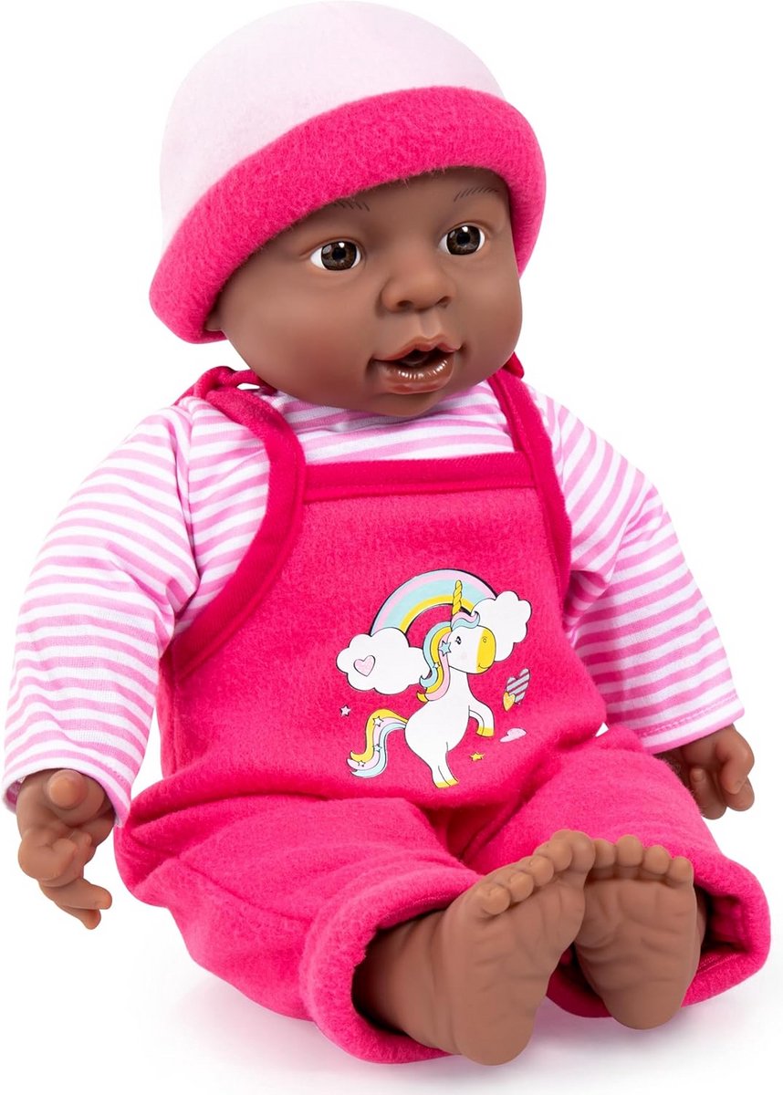 Interactieve Baby Doll 40 cm met Geluiden en Zachte Lichaam
