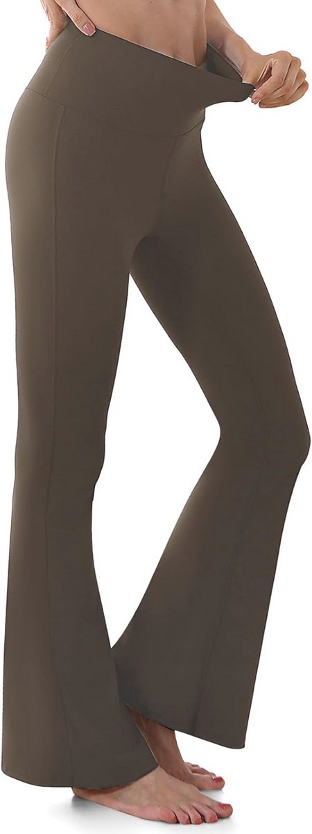 Hoge Taille Bootcut Yogabroek voor Dames - Comfortabele Loungebroek voor Training en Casual Kantoor