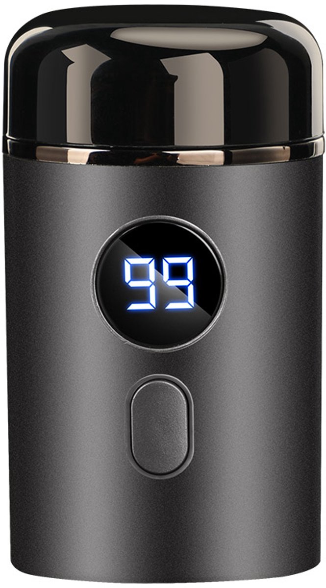 Elektrische Mini Shaver – Zelfslijpende Scheerkop – USB-C Oplaadbaar – LED Display – Compact & Draagbaar