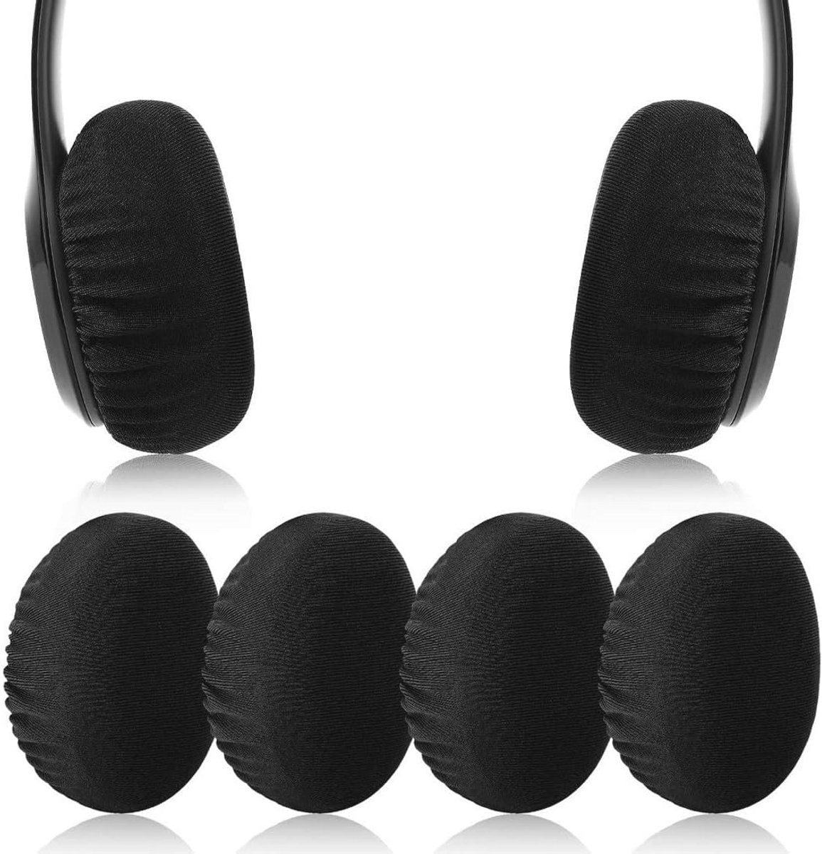 Cuscinetti voor Cuffies - 4 Elastische en Wasbare Oorbeschermers voor Comfortabel Gebruik