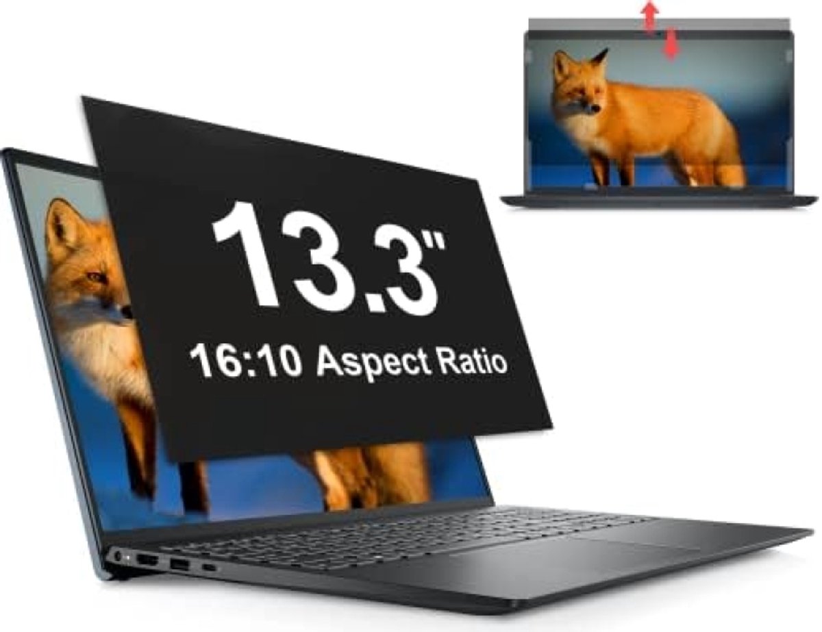 ST TRADING Privacyfilter voor 13,3 inch laptopscherm - Blauwlichtfilter en privacybescherming
