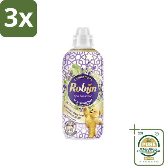 3 x Robijn – Wasverzachter – Intense Spa Sensation – 765 ml - Grootverpakking - Koffie - Koffiezetapparaat - Koffiezetapparaat