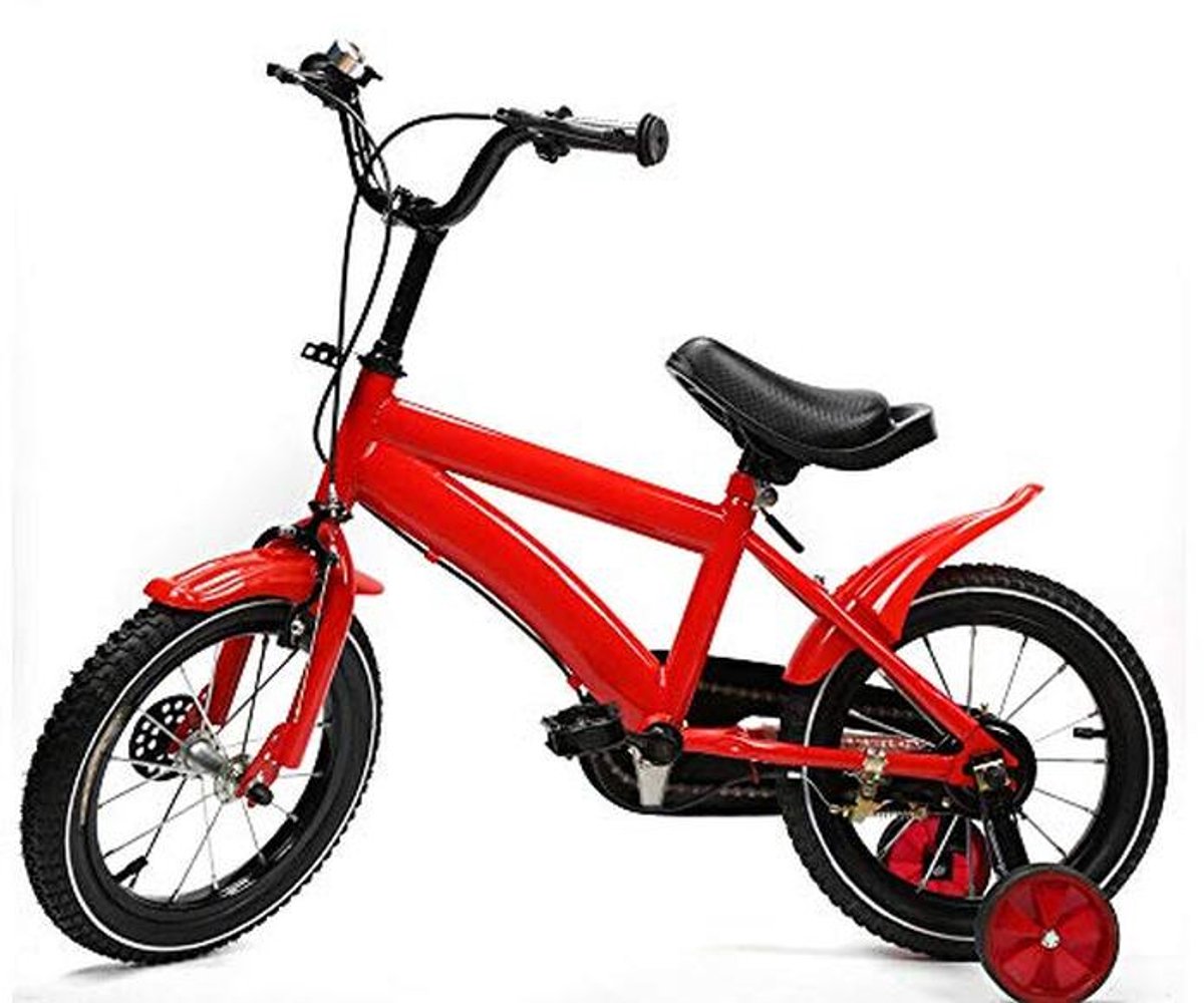 Kinderfiets 14 inch met Steunwielen voor Meisjes en Jongens in Meerdere Kleuren