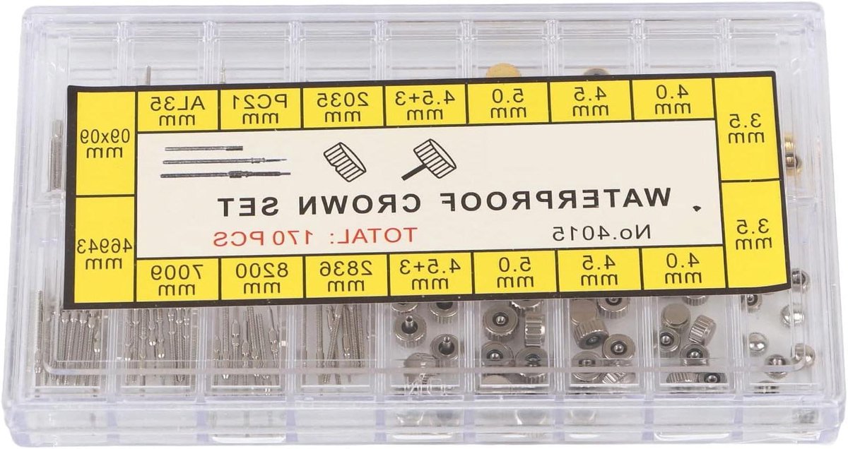 17×8×3 Horloge Stiftverlenging met Reparatieset en Doos - Horloge Stift Vervanging Reparatie Gereedschap