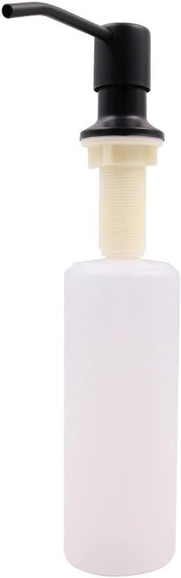 hansgrohe Soap dispenser for bath and kitchen, Talis 4 inch, modern soap dispenser in matt black, 40448671