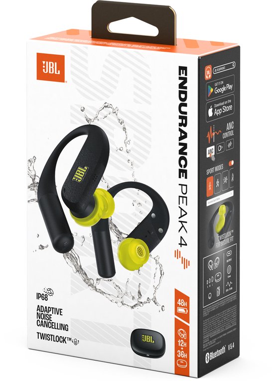 JBL Endurance Peak 4 - Sport Oordopjes - Draadloos Bluetooth - In