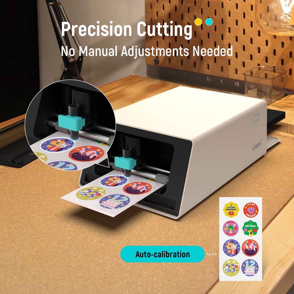 Liene PixCut S1 Fotoprinter – Photo Sticker Printer & Cutter — afbeelding 5