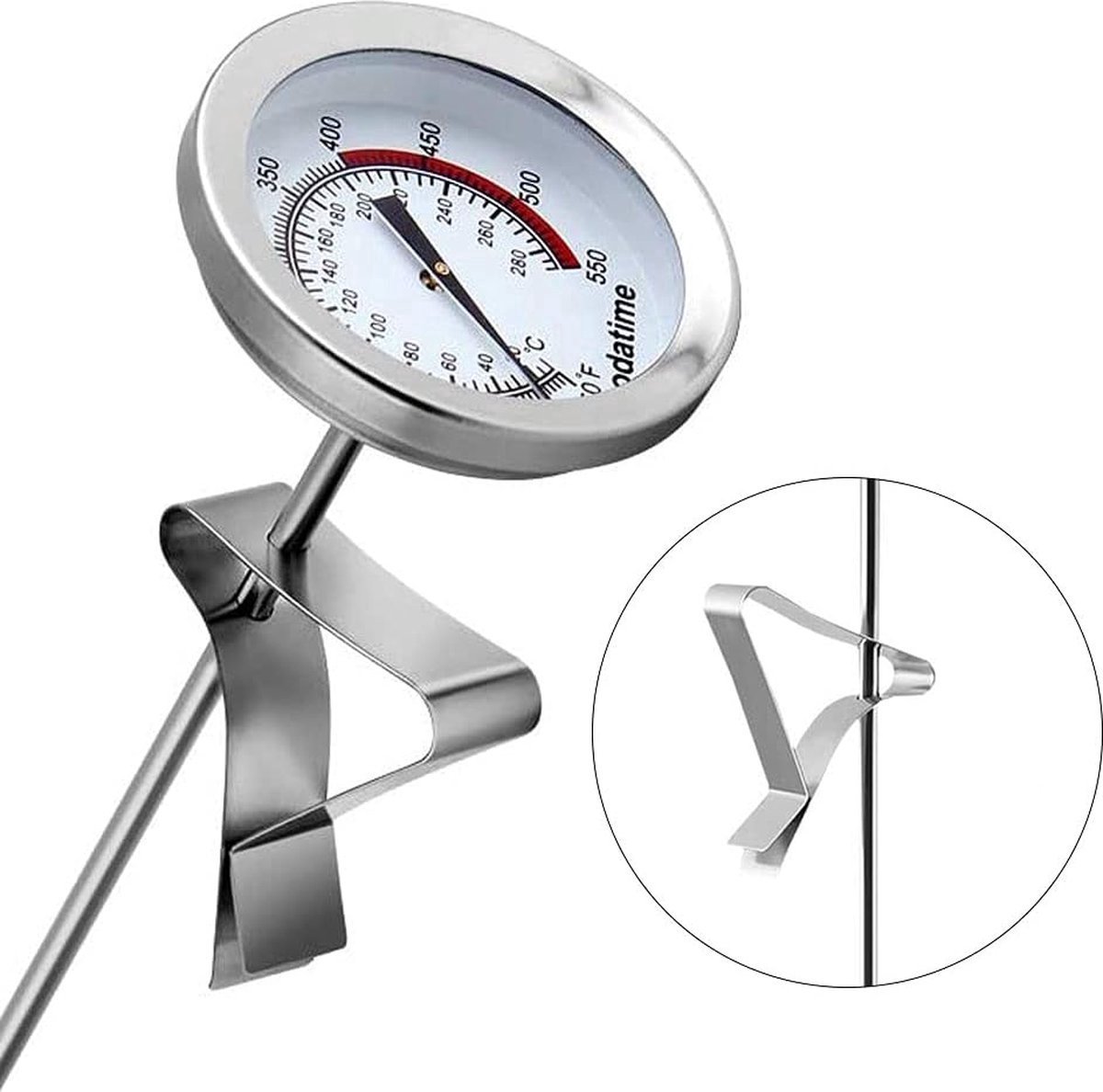 Keukenthermometer - Vet thermometer - Grillen - Bakken - Thermometer keuken - Koken Bakken en Braden - Grill - Rookoven - Vleesthermometer - Barbecue - 15cm Probes - RVS - BBQ thermometer