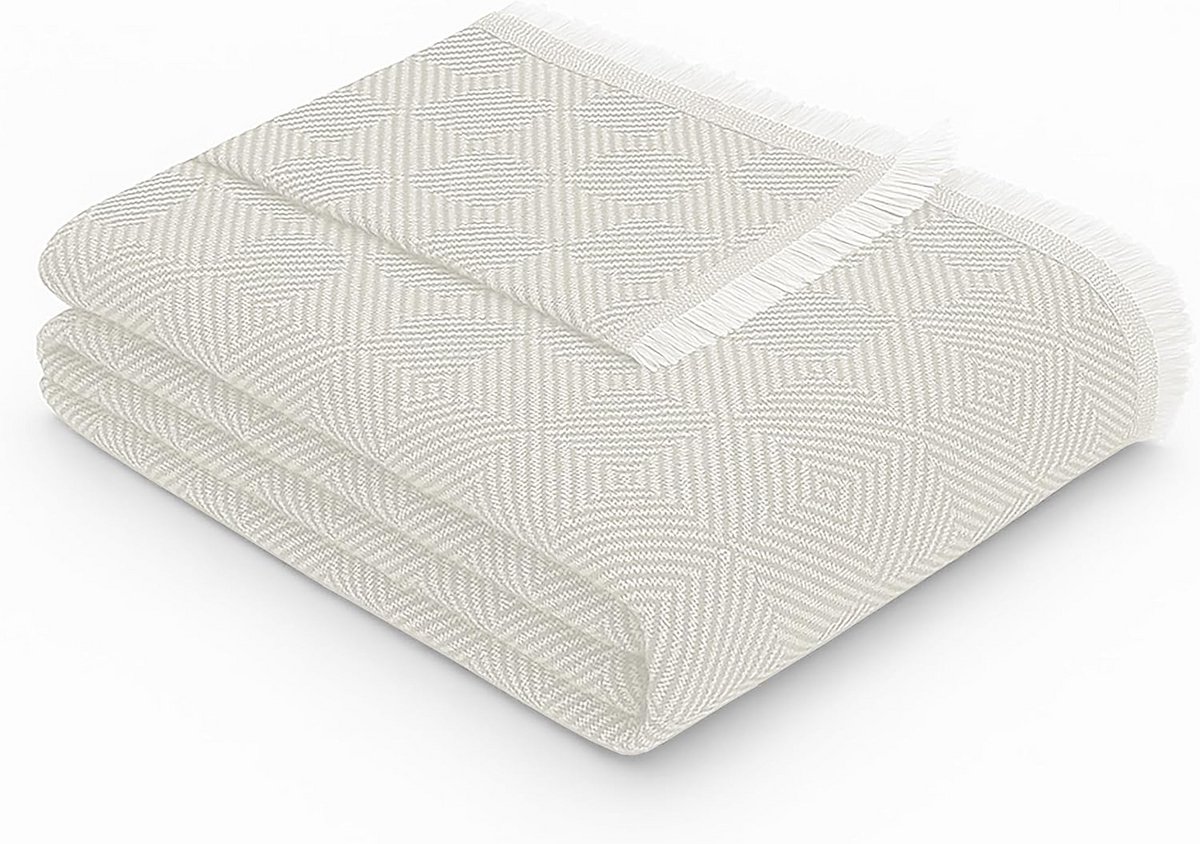XXL Multifunctioneel Jacquard Sprei Katoen 230x285 cm - Bedsprei, Banksprei en Plaid