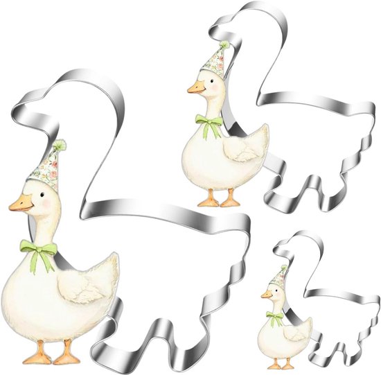 3-delige Martinsgans-uitsteekvormset - 16/12,5/8,8 cm - Grote 3-delige Martinsgans-uitsteekvormset - 16/12,5/8,8 cm - Grote
