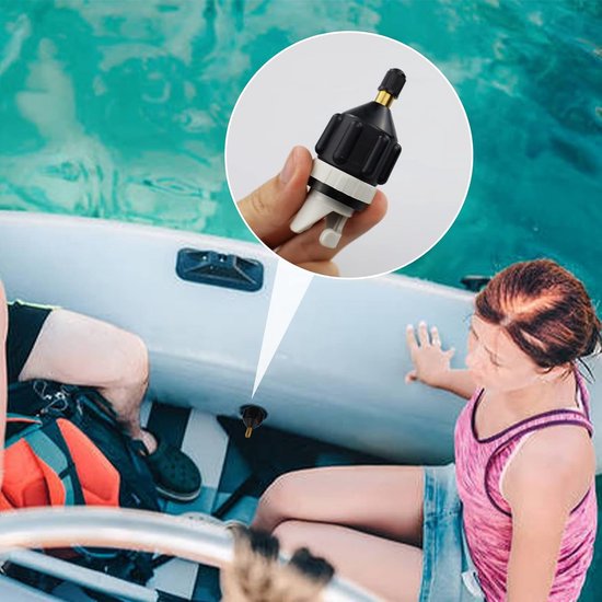 Universele Opblaaspomp Adapter voor SUP, Rubberboot en Luchtbed van Merkloos — afbeelding 5