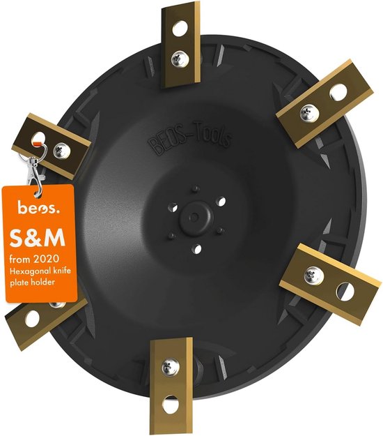 Robotsnijmes houder plaat met 6 messen voor robotmaaiers S&M 2020+, glasvezelversterkt kunststof duurzaam