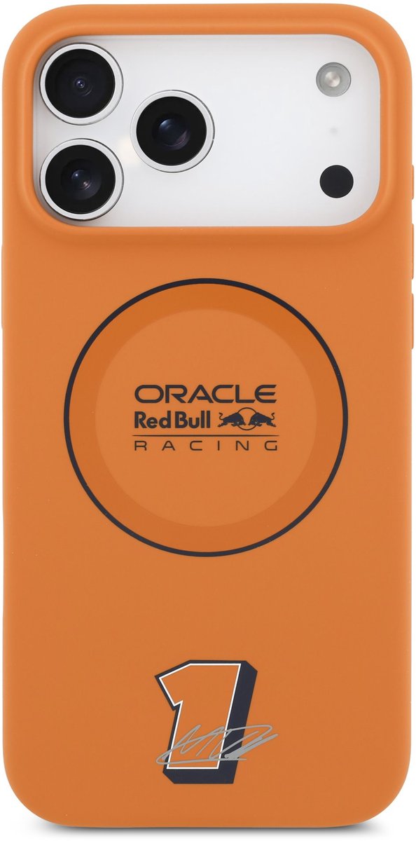 Red Bull Racing Silicone Red Ring Back Cover hoesje met MagSafe voor Apple iPhone 17 Pro Max - Oranje van Merkloos — afbeelding 2