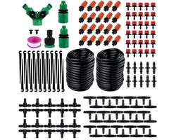 Tuin Druppelirrigatie Set – Waterbesparend – Dual Mode Sproeiers – 20 Meter Slang – Voor Tuin en Moestuin – Tuinirrigatiesysteem - Automatische sproeier